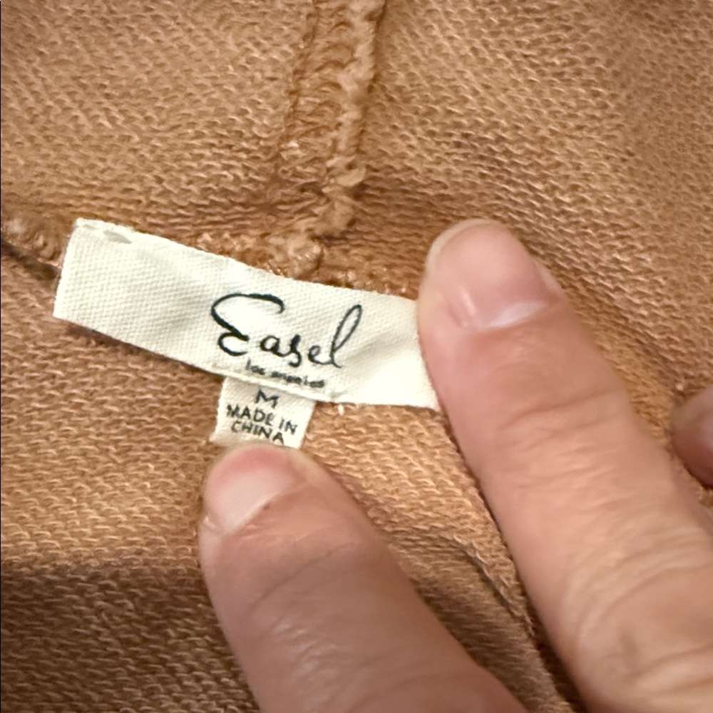 Easel Tan Knit Fabric - Picture 2 of 2
